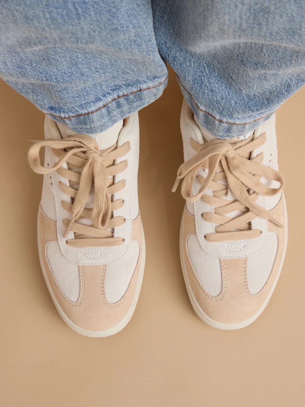 REEF Boardwalk Callie Women's Vintage Neutral Leather Lace Up Sneakers - Picture 4 of 11